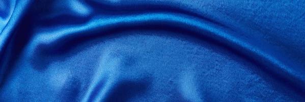 fondo de seda azul con pliegues