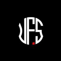 UFS letter logo abstract creative design. UFS unique design vector