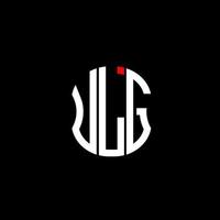 diseño creativo abstracto del logotipo de la letra ulg. diseño único vector