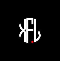 diseño creativo abstracto del logotipo de la letra xfl. diseño único xfl vector