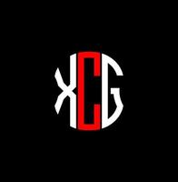 XCG letter logo abstract creative design. XCG unique design vector