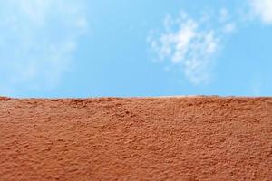 Seamless texture of white cement wall and sky a rough surface, with space for text, for a background. photo