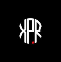 XPR letter logo abstract creative design. XPR unique design vector