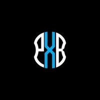 Diseño creativo abstracto del logotipo de la letra pxb. diseño único pxb vector