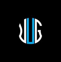 Diseño creativo abstracto del logotipo de la letra uug. uug diseño unico vector