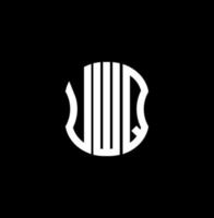 UWQ letter logo abstract creative design. UWQ unique design vector