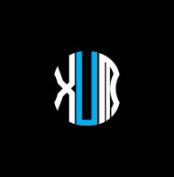 XUM letter logo abstract creative design. XUM unique design vector