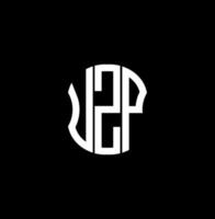 diseño creativo abstracto del logotipo de la letra uzp. diseño único uzp vector