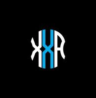 diseño creativo abstracto del logotipo de la letra xxa. xx diseño único vector