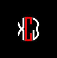 Diseño creativo abstracto del logotipo de la letra xcj. diseño único xcj vector