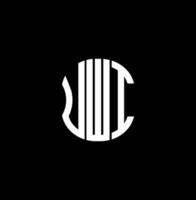diseño creativo abstracto del logotipo de la letra uwi. diseño único uwi vector