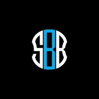 SBB letter logo abstract creative design. SBB unique design vector