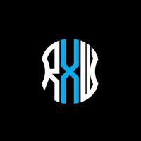 RXW letter logo abstract creative design. RXW unique design vector