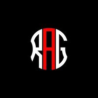 RAG letter logo abstract creative design. RAG unique design vector