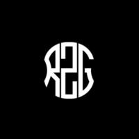 RZG letter logo abstract creative design. RZG unique design vector