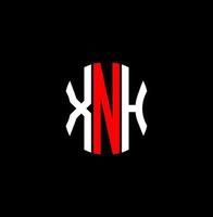 diseño creativo abstracto del logotipo de la letra xnh. xnh diseño único vector