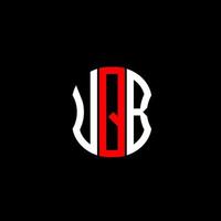 diseño creativo abstracto del logotipo de la letra upb. diseño único upb vector
