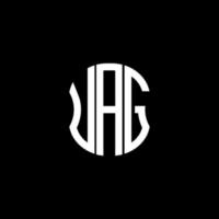 diseño creativo abstracto del logotipo de la letra uag. diseño único uag vector