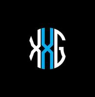 Diseño creativo abstracto del logotipo de la letra xxg. diseño único xxg vector
