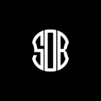 diseño creativo abstracto del logotipo de la letra sdb. diseño único sdb vector