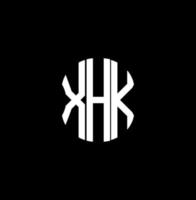 Diseño creativo abstracto del logotipo de la letra xhk. xhk diseño único vector