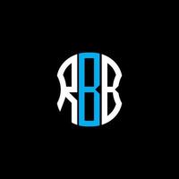 RBB letter logo abstract creative design. RBB unique design vector