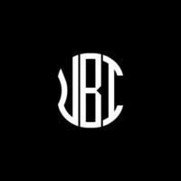UBI letter logo abstract creative design. UBI unique design vector