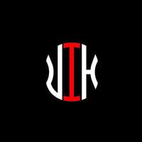 diseño creativo abstracto del logotipo de la letra uih. ui diseño unico vector