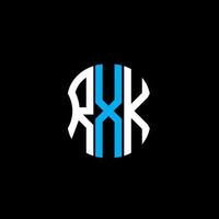 RXK letter logo abstract creative design. RXK unique design vector