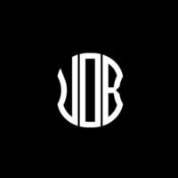 diseño creativo abstracto del logotipo de la letra udb. diseño único udb vector