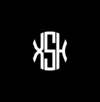 diseño creativo abstracto del logotipo de la letra xsh. diseño único xsh vector