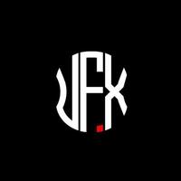 UFX letter logo abstract creative design. UFX unique design vector
