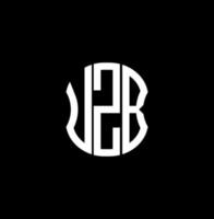diseño creativo abstracto del logotipo de la letra uzb. diseño único uzb vector