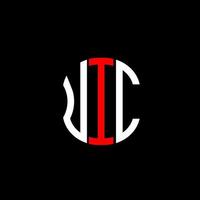 UIC letter logo abstract creative design. UIC unique design vector