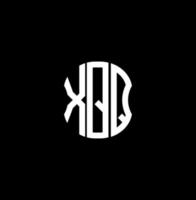 diseño creativo abstracto del logotipo de la letra xqq. diseño único xqq vector
