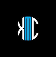diseño creativo abstracto del logotipo de la letra xmc. diseño único xmc vector