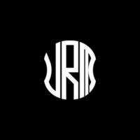 diseño creativo abstracto del logotipo de la letra urm. Urm diseño único vector