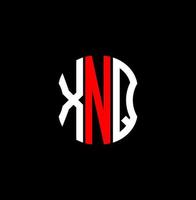XNQ letter logo abstract creative design. XNQ unique design vector