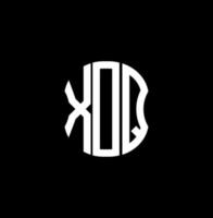 Diseño creativo abstracto del logotipo de la letra xdq. diseño único xdq vector