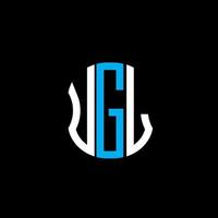 UGL letter logo abstract creative design. UGL unique design vector
