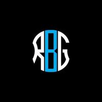 diseño creativo abstracto del logotipo de la letra rbg. diseño único rbg vector