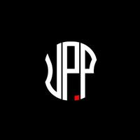 UPP letter logo abstract creative design. UPP unique design vector