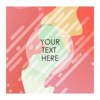 Colorful background with typography vector