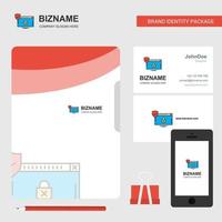 Secure website Business Logo File Cover Visiting Card and Mobile App Design Vector Illustration