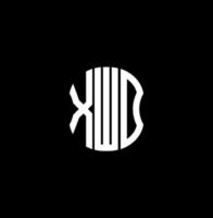 Diseño creativo abstracto del logotipo de la letra xwd. diseño único xwd vector