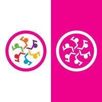 Community logo and symbol vector icon template
