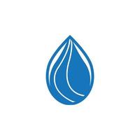 Water drop logo template vector