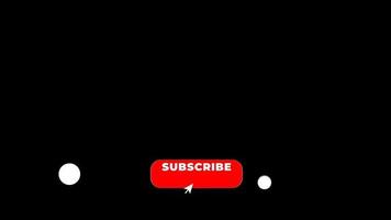 YouTube Subscribe Reminder Buttons video transparent background with alpha channel