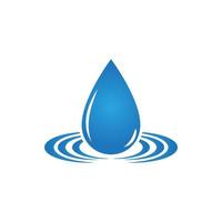 Water drop logo template vector