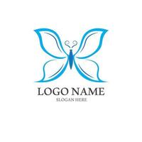 Butterfly logo icon vector design